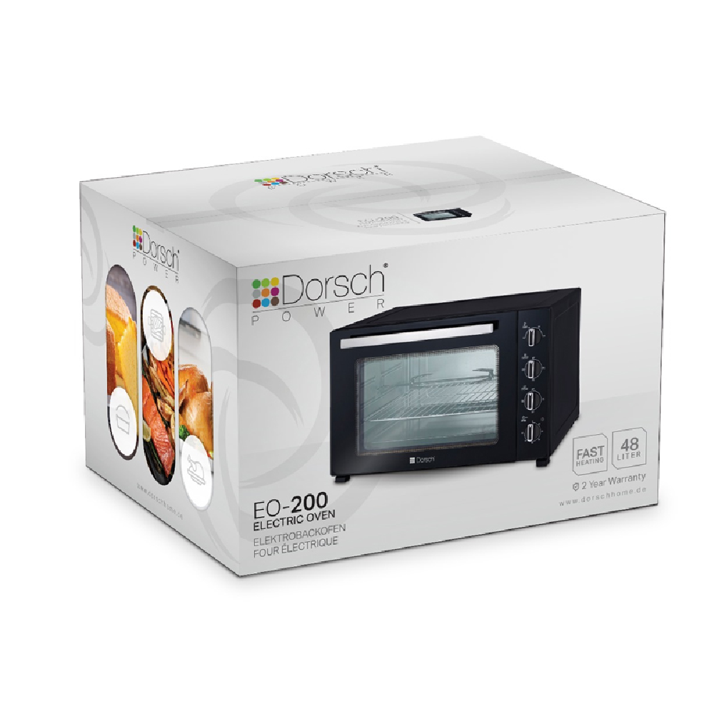 Dorsch 1800W 48L Double Glass Electric Oven | DH-07851 - Image 2