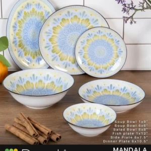 Dorsch Mandala 26-Piece Porcelain Dinnerware Set | DH-09395