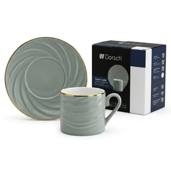 Dorsch Nova Jade 12-Piece Coffee Cup Set | DH-09348